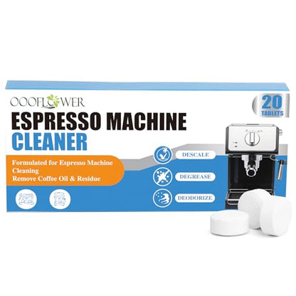 20 Count Coffee Machine Cleaning Tablets, Descaling, Backflush Oil,Limescale & Mineral Deposits Remover Tabs for Espresso Machine, Multi Cup, Pod, Single Serve - size: 20 count(Pack of 1)