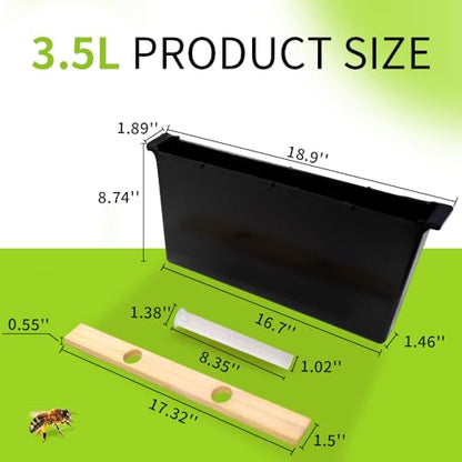 2 Pack 3.5L Bee Feeders, Deep Beehive Frame Feeder for Beekeeping Feeding Equipment Bee Tools Beehive Supplies - size: 2PCS 3.5L