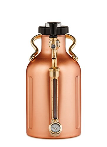 GrowlerWerks uKeg Carbonated Growler-Great Gift for Beer Lovers, 64 oz, Copper - color: Copper, size: 64 Ounces