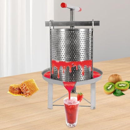 Household Mesh Bee Honey Press Machine Manual Honey Extractor Stainless Steel