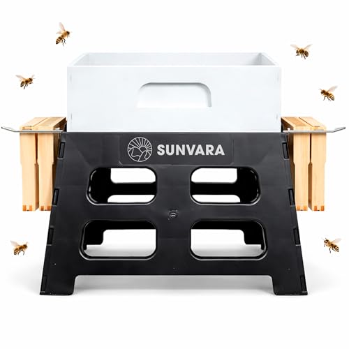 SunVara Bee Hive Stand 10 Frame for Beekeeper Hive Stands Beehive Stand Bee Keeper Hive Stand Beekeeping Frame Rest Ideal for Beehive Support Hive Stands for 10 Frame Hives - size: Pack of 1