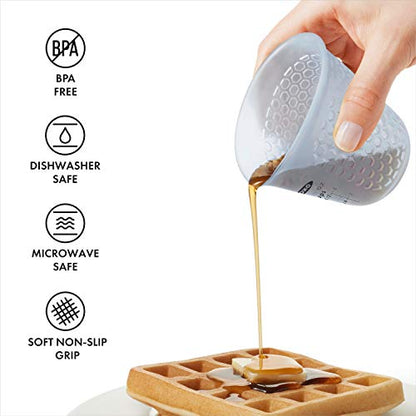 OXO GG MINI SQUEEZE & POUR SILICONE MEASURING CUP - size: Mini, style: Cup