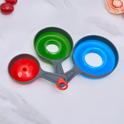 3PCS Mason Jar Wide Mouth Canning Funnel - Kitchen Funnels for Bottle Filling