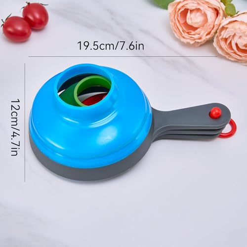 3PCS Mason Jar Wide Mouth Canning Funnel - Kitchen Funnels for Bottle Filling