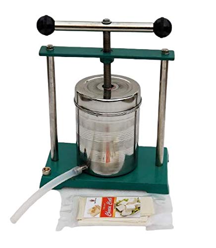 Heavy Duty Stainless Steel Tincture Press with Cheese Cloth and Silicon Food Grade Pipe
