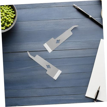2pcs Stainless Steel Beekeeping Tools Curved Hive Scrapers with Frame Lifters for Efficient Honey Extraction and Beehive Maintenance