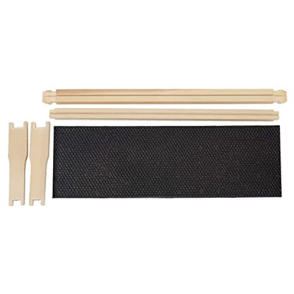 BeeCastle Medium Beehive Frames and Wax Foundations,10 Pack Honey Bee Frames with Wooden Bee Hive Frames and 100% Beeswax Coated Foundations, 6-1/4-Inch (Black) - size: 10-Pack
