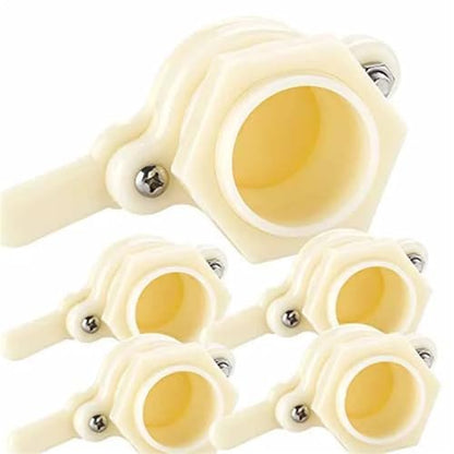 Honey Valve 6pcs Beekeeping Honey Bucket Valve, Honey Bucket Spout Gate, Honey Bee Gate Valve for 5 Gallon Bucket For Extractor Bottling Pail Containers