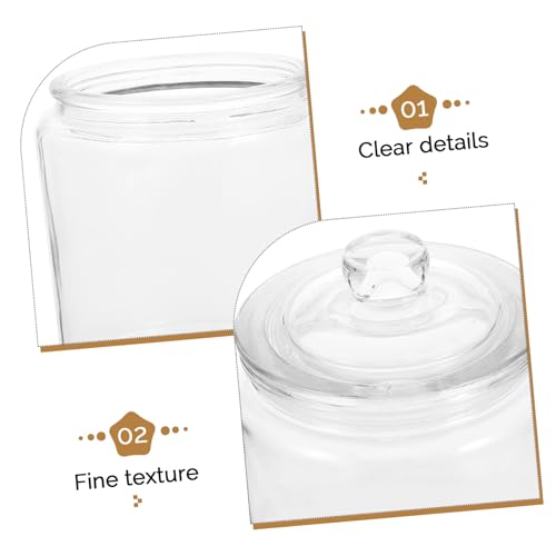 DECHOUS Airtight Glass Pickling Food Jar Capacity Clear Fermenting Canister for Kimchi Sauerkraut and More Sealing Food Storage Container