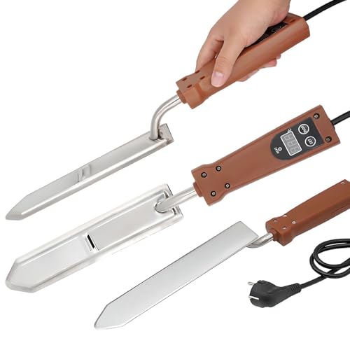 Electric Uncapping Knife with Memory Function, Stainless Steel Honey Harvesting Tool, Automatic Temperature Control for Clean Beeswax Cutting, Beekeeping Equipment for Apiary