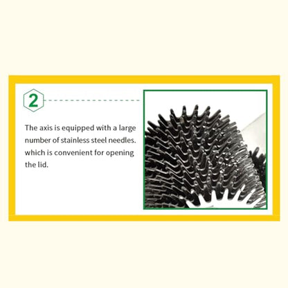 3-in-1 Multi-Function Gear Uncapping Fork, Roller Needle Drum Type Uncapping Tool, Professional Stainless Steel Honey Harvesting Tool to Boost Honey Collection Efficiency for Beekeepers