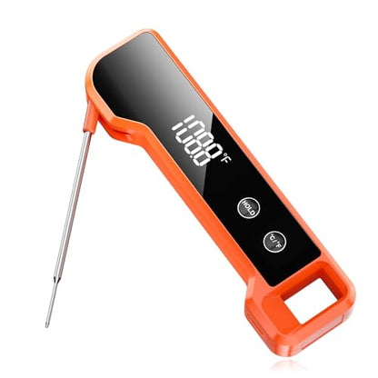 Digital Meat Thermometer for Cooking, Fast Reading Thermometer with IP67 Waterproof, ±0.5 ℉ Accuracy Kitchen Thermometer, Easy to Use, Meat Thermometer Digital for Candy, Grill, BBQ, Brewing