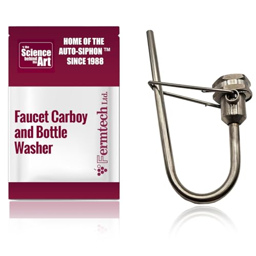 Fermtech Faucet Jet Carboy and Beer Wine Bottle Washer Stainless Steel