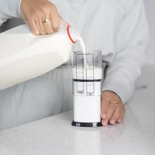KitchenArt 1 Cup Tri Adjust A-Cup, Easy Pour Adjustable Measuring Cup | No Mess Measuring & Pouring | Includes Measurment Conversions | Measures 1/8 Cup to 1 Cup | Works With Dry & Wet Ingredients - size: 1 Cup
