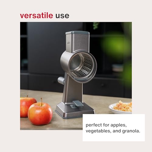 Zyliss E900059 Universal Drum Grater, Stainless Steel, Grating Apples, Cereals, Granola, for Use with Zyliss Rotary Cheese Grater, 5 Year Guarantee - style: Universal Drum