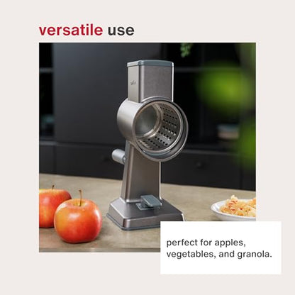 Zyliss E900059 Universal Drum Grater, Stainless Steel, Grating Apples, Cereals, Granola, for Use with Zyliss Rotary Cheese Grater, 5 Year Guarantee - style: Universal Drum
