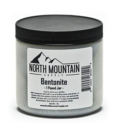 FastRack 2 Gallon Jar Fermentation Kit with Airlock & North Mountain Supply 1lb Bentonite Wine Clarifier
