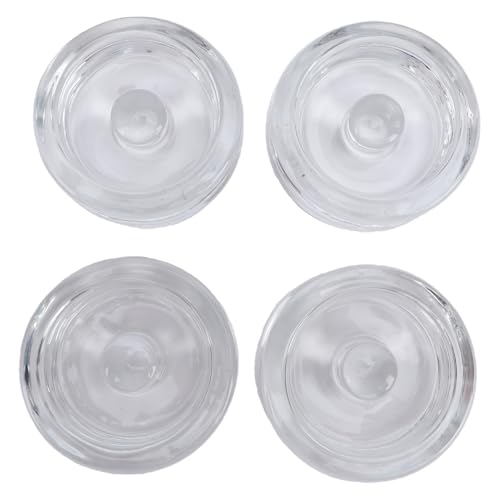 SUNGOOYUE Glass Fermentation Weights Mason Jar Glass Fermentation Weight, 7Cm Mason Jar Weight For Wide Mouth, Stones For Pickling Kimchi (4PCS Transparent)