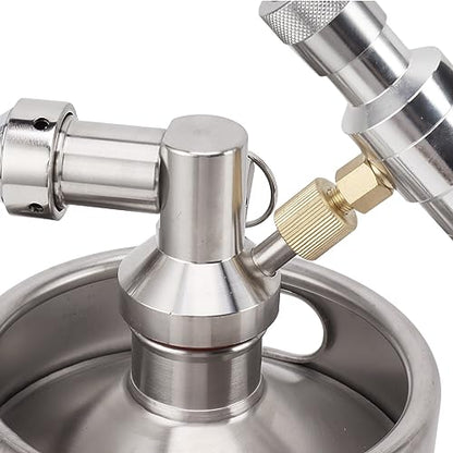 2L/67Oz Mini Keg Growler 150PSI Pressure Regulator Portable Pressurized Stainless Steel Home Keg System Kit Mini Keg Dispenser for Homebrew, Craft and Draft Beer