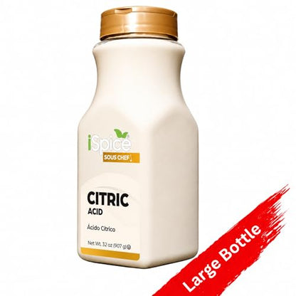 iSpice | Citric Acid | 32 oz | Bulk Size | Gourmet Spice | Kosher - size: 31.99 Ounce (Pack of 1)