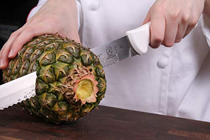 Mercer Culinary Ultimate White, 11 Inch Slicer Wavy Edge - style: Slicer Wavy Edge 11 Inch
