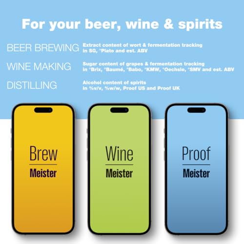 EasyDens Digital Hydrometer by Anton Paar – Bluetooth-Enabled for Precise Alcohol, Sugar, and Extract Measurement | Fast ABV Tester for Homebrewing, Distilling, Beer, Wine, Kombucha, and Spirits