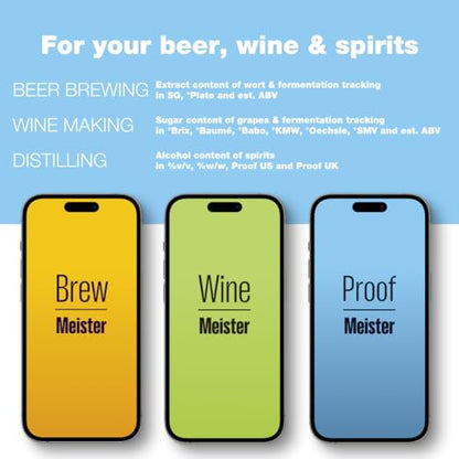 EasyDens Digital Hydrometer by Anton Paar – Bluetooth-Enabled for Precise Alcohol, Sugar, and Extract Measurement | Fast ABV Tester for Homebrewing, Distilling, Beer, Wine, Kombucha, and Spirits
