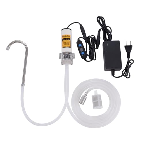 Food Grade Electric Water Transfer Pump 110V With Timer Controlled for Ice Maker,Coffee Machine,Water Dispenser,Auto Siphon Self Priming Pumps for Bottling Wine,Beer and Kombucha,2L/Min,Low Noise - color: While Shell With Timer Controlled