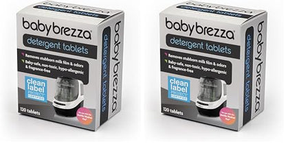 Baby Brezza Universal Detergent Soap Tablets for Baby Brezza Bottle Washer Pro and All Brands of Bottle Washers, 120 Tablets (Pack of 2)
