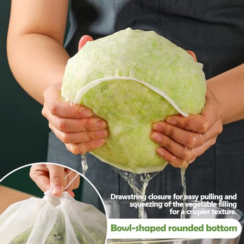 Cheese Cloth Bag For Straining, Nut Milk Bag - Reusable Straining Bags For Nut Milk, Soy Milk, Dumpling Fillings, And More (3, S) (3, L) - size: L