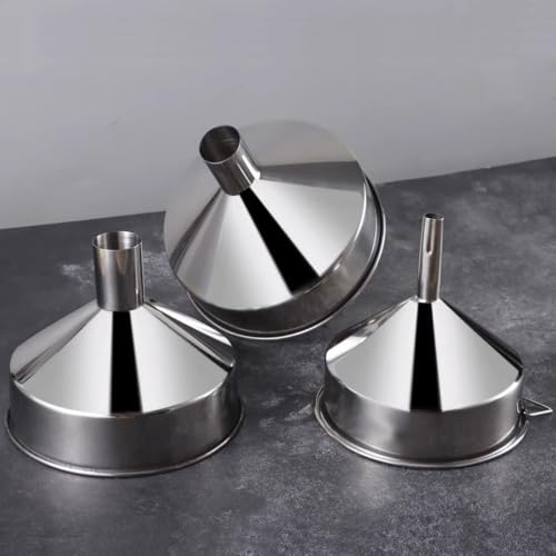 Kitchen Funnel Large Funnel Maximum 15-inch Wide Mouth Food Grade Metal Stainless Steel Mouth Factory use Beer Milk Juice (Top 11.02" Bottom 2.76") - size: Top 11.02" Bottom 2.76"