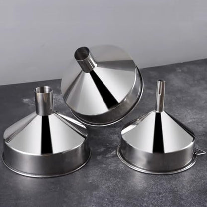 Kitchen Funnel Large Funnel Maximum 15-inch Wide Mouth Food Grade Metal Stainless Steel Mouth Factory use Beer Milk Juice (Top 9.45" Bottom 2.36") - size: Top 9.45" Bottom 2.36"