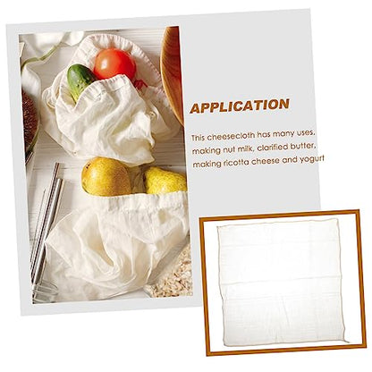 Housoutil 6pcs Cheesecloth for Straining, Tofu Press Cloth 100% Pure Cotton Reusable Cheese Cloth Fabric, Unbleached Ultra Fine Fabric
