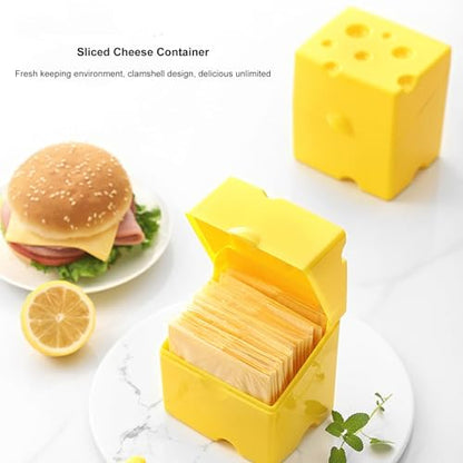 Cheese Storage Container, ABS Cheese Box with Lids, Airtight Fridge, Easy, Odor complimentary, Heat wear for Household