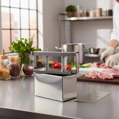 Stainless Steel Food Press Meat Shaping Tool Spring Compression Plate Effortless Cleaning Suitable for Kitchen Cooking Professional Use, 1.5KG, Extended Screw - size: 1.5KG, style: Extended Screw