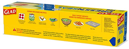 Glad Press'N Seal Plastic Food Wrap, 100 Square Foot Roll, Pack of 3, (Package May Vary) - size: 100 Sq Ft (Pack of 3)