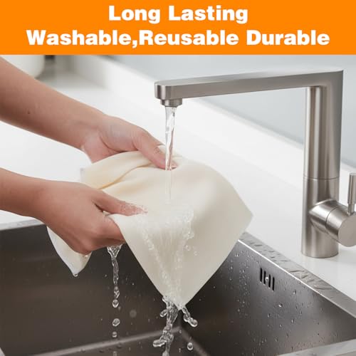 48 Pcs 20x20 Inches Grade 100 Cheese Cloths Unbleached Cotton Muslin Cloth for Straining Reusable Hemmed Cheesecloth for Cooking, Baking, Juicing, Cheese Making, and Coffee Brewing