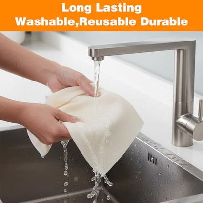 48 Pcs 20x20 Inches Grade 100 Cheese Cloths Unbleached Cotton Muslin Cloth for Straining Reusable Hemmed Cheesecloth for Cooking, Baking, Juicing, Cheese Making, and Coffee Brewing