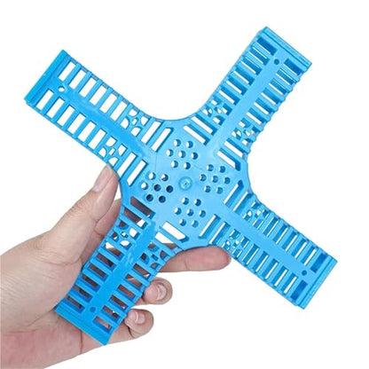 Queen Bee Cage 10Pcs Beekeeping Transport Cages Yellow Bees Queen Post Room Cage Plastic Cross King Prisoner Apiculture Tools for Beekeeping Supplies