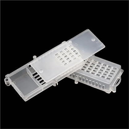 Queen Bee Cage 30Pcs Queen Bee Transport Cages Beekeeping Equipment House Beehive White Transparent Cage for Beekeeping Supplies