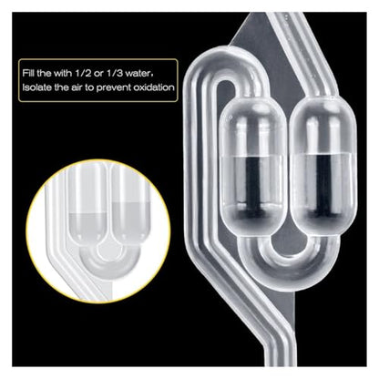 Wires and Cables 3 Pieces S-Shape Airlocks,Homebrew Bubble Airlock Carboys Stopper & Fermenter Seal Valve with Food Grade Grommets Wires and Cables(10pcs only Grommets) - color: 10pcs Only Grommets