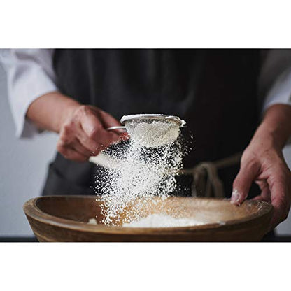 HIC Kitchen Fine Mesh Strainers with Helper Handles, 18/8 Stainless Steel, Set of 4, 2.5, 3.75, 5.5, 7-Inch Strainers - size: Mesh, Set/4 (2.5, 3.75, 5.5, 7-Inch)