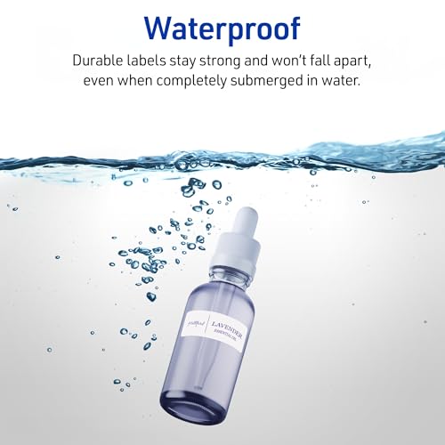 Avery Waterproof Printable Address Labels with Sure Feed, 1" x 2-5/8", White, Ultrahold Permanent Adhesive, Laser Printers, 300 Blank Mailing Labels, Great for Mailing, Branding, and More (15509)