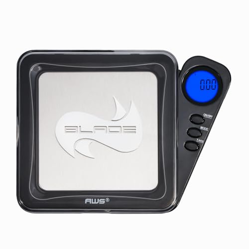 American Weigh Scales Blade Series 200g x 0.01g Digital Pocket Scale 0.01g Accuracy | Precision Mini Scale, Small Digital Gram Scale for Kitchen, Gold, Gems & Coin Scale, Smart Digital & Compact Scale - color: Black, size: 200g x 0.01g