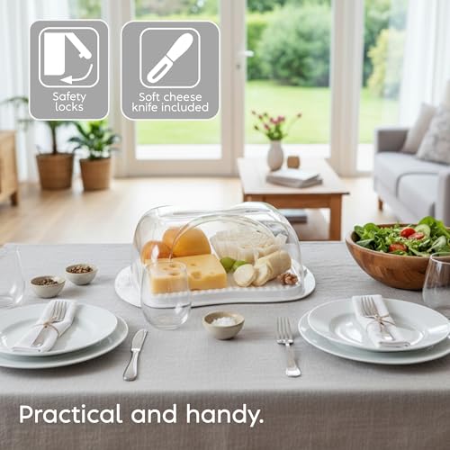 Snips Cheese Box | 3 Litres | Cheese Container | Food Container | White | Made in Italy | 0% Bpa