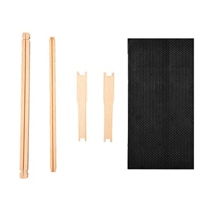 8-Frame Beehive Box Langstroth Deep Brood Box Dipped in 100% Beeswax Includes Wooden Frames & Waxed Foundations (Unassembled) - size: 8-frame deep box