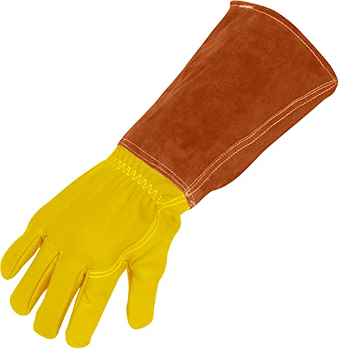 Suse's Kinder Welding Gloves Mig Tig Available in Sizes: XS, Small, Medium, Large, Xl, XXL, XXXL - color: Brown Yellow, size: Large