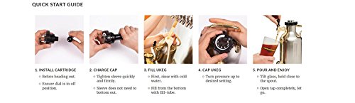 GrowlerWerks uKeg Carbonated Growler-Great Gift for Beer Lovers, 64 oz, Copper - color: Copper, size: 64 Ounces