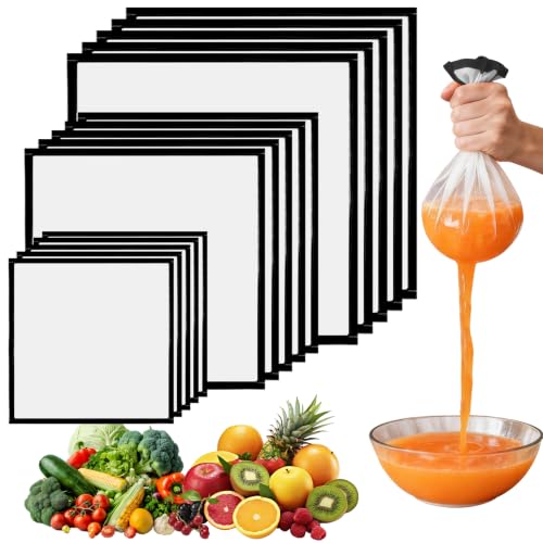 8/10/12inch 25 Micron Filter Screen for 5 Gallon Filter Strainer Bag 15Pcs Pressing Screen Mesh for Fine Filtration Tea Coffee Honey Juice Herb Oil Extraction Fit for Home, Laboratory, Small Industry