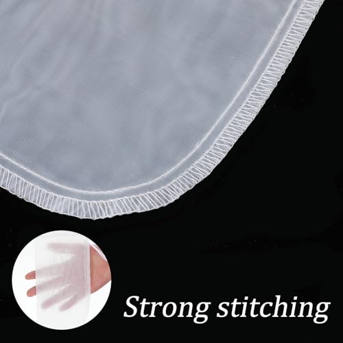 3 Pack Filter Media Bag, 180μm Aquarium Mesh Bag | 7.8x3.86in Reusable Extra Fine Mesh Filter Bags with Drawstring for Activated Carbon and Fine Resins